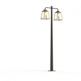 Lampiok 02.05. | Kupfer Gartenleuchte – zweiflammige Außenbeleuchtung von Roger Pradier